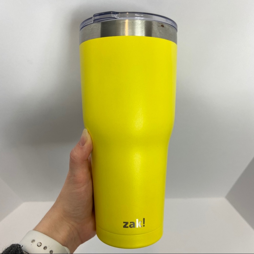 Zaki Tumbler Mug Refillable Insulated Yellow Large